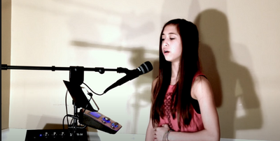 Amazing 12 year old Carolyn - Not About Angels #Singtrix #Birdy [HD]