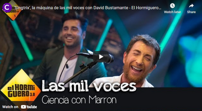 'Singtrix', la máquina de las mil voces con David Bustamante - El Hormiguero 3.0